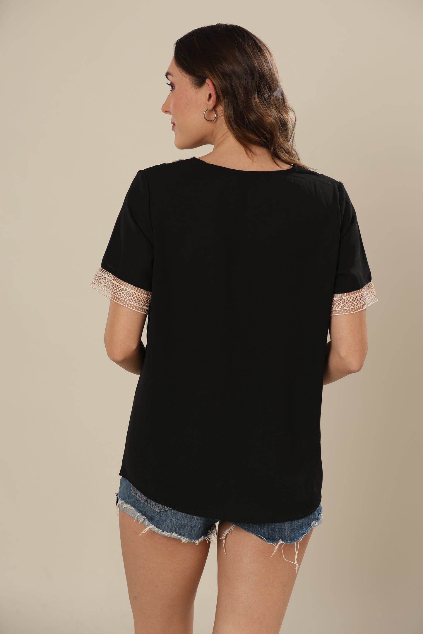 Monochrome Lace Affair Top