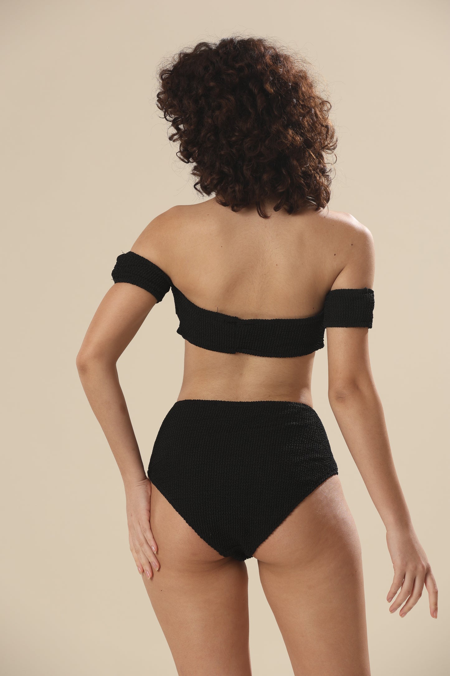 Bandeau Waves In Crinkle Delight Swim Wear
