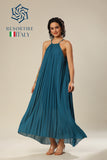 Pleats In Paradise Sleeveless Elegance Dress