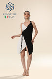 Dual Tone Sway Wrap Dress