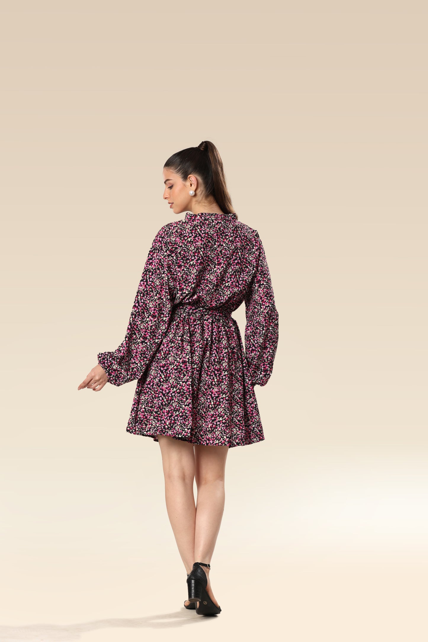 Vibrant Vogue Belted Dress