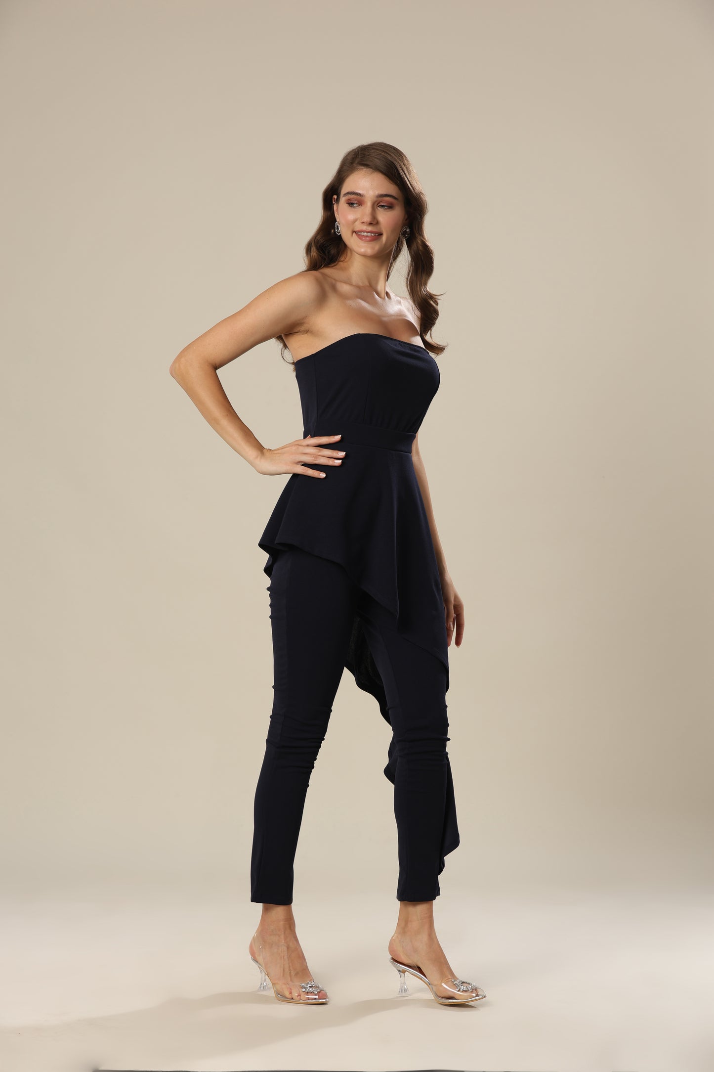 Modern Jumpsuit With Ruffle