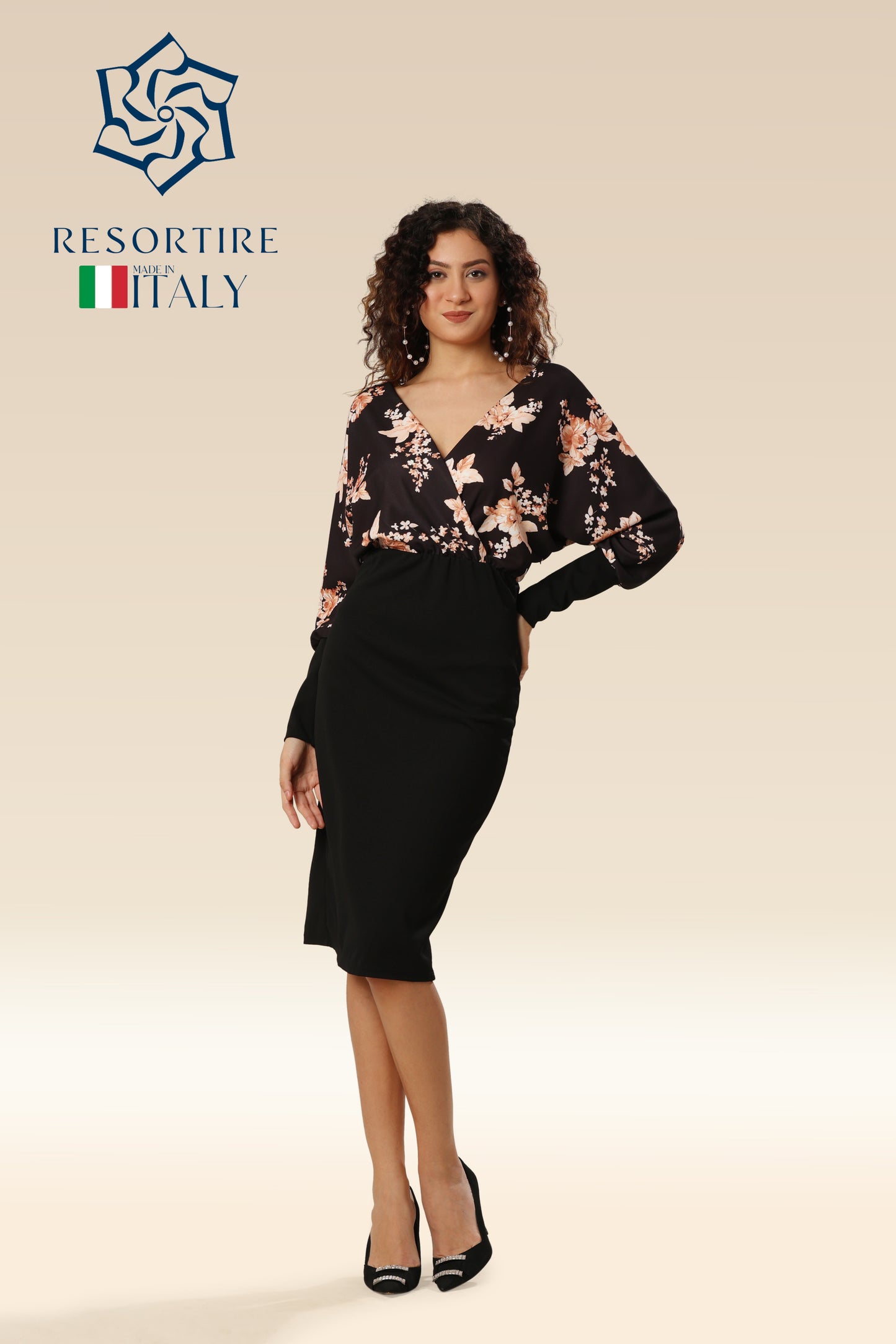 Bouquet Bloom Fitted Glam Dress