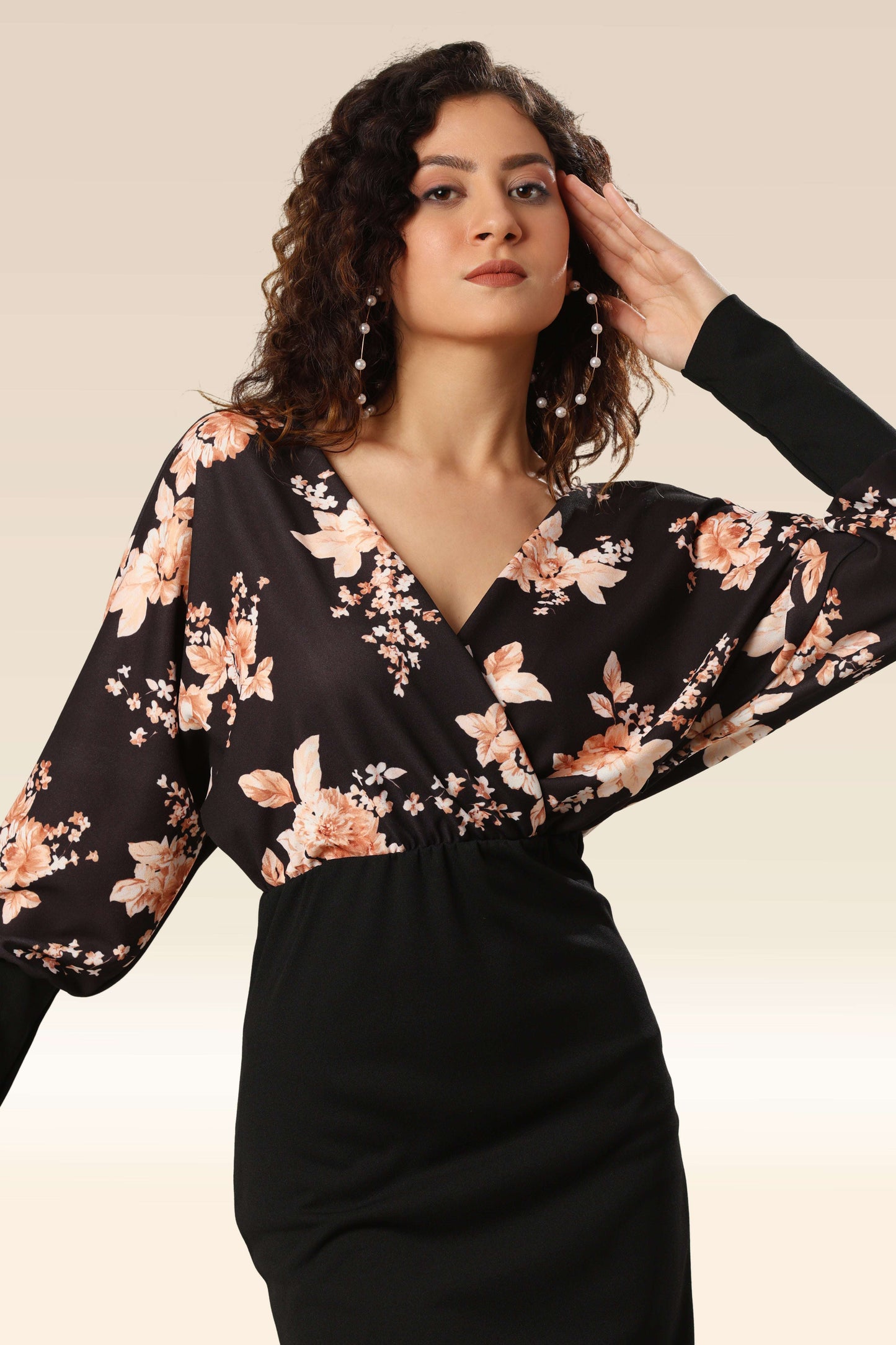 Bouquet Bloom Fitted Glam Dress