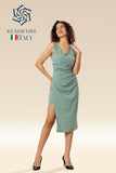 Minty Draped Delicacy Dress