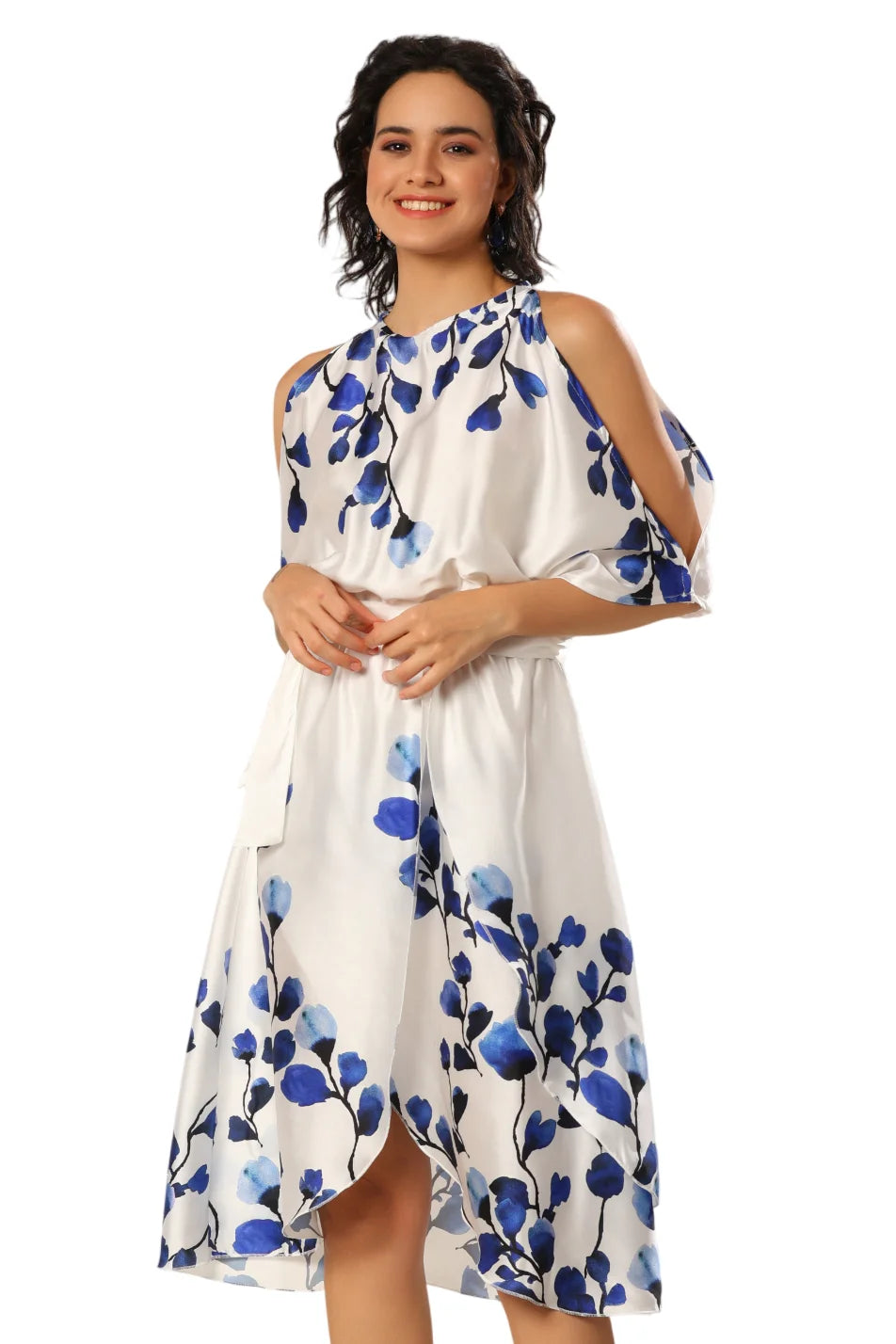 Marine Mirage Satin Stunner Dress