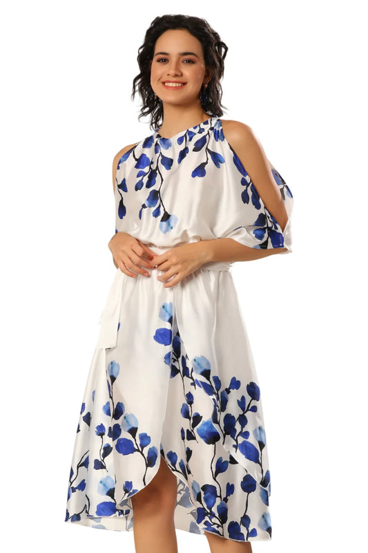 Marine Mirage Satin Stunner Dress