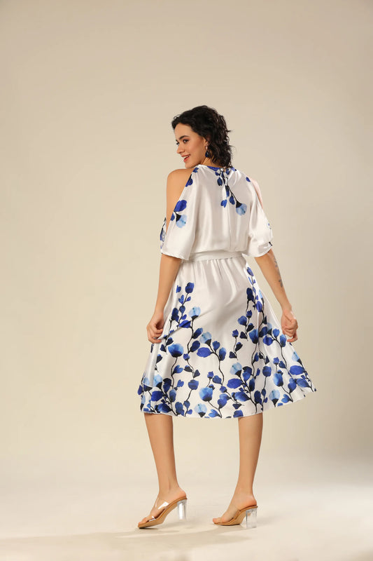 Marine Mirage Satin Stunner Dress