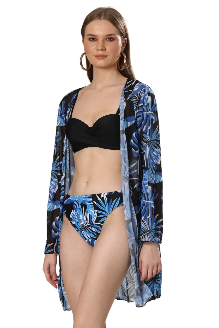 Midnight Bloom Trio Bikini Set