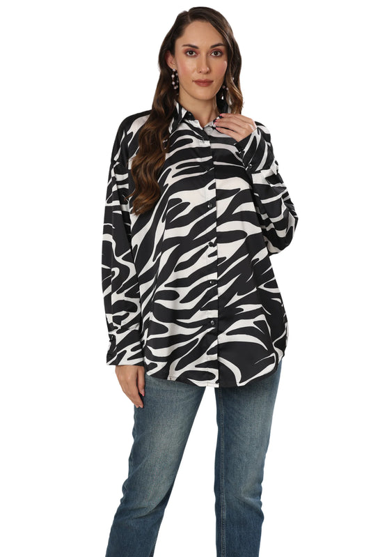 Monochrome Safari Print Shirt