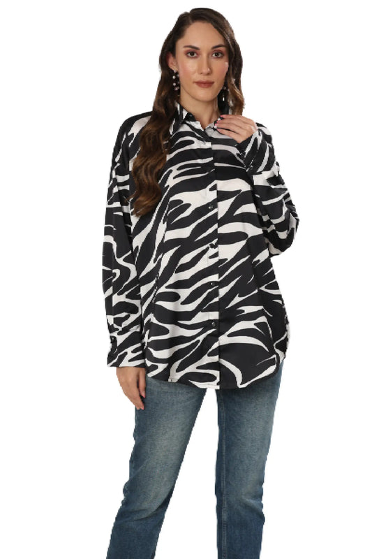 Monochrome Safari Print Shirt
