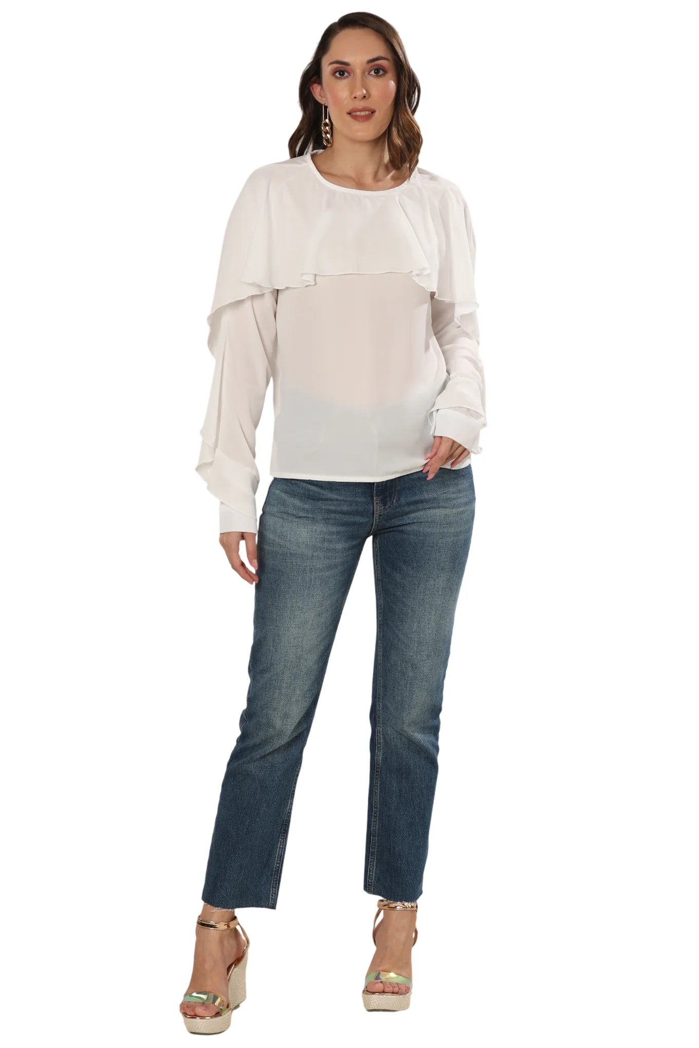 Pure White Comfort Flow Top