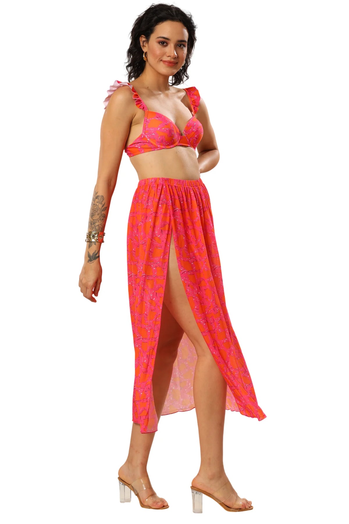 Rose Rediance trio Bikini Set