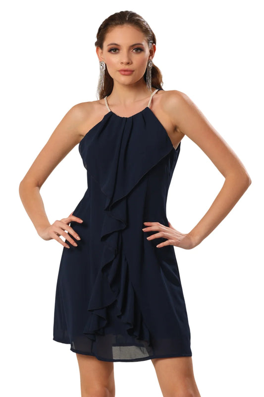 Ruffle Radiance Shoulder Affair Dress