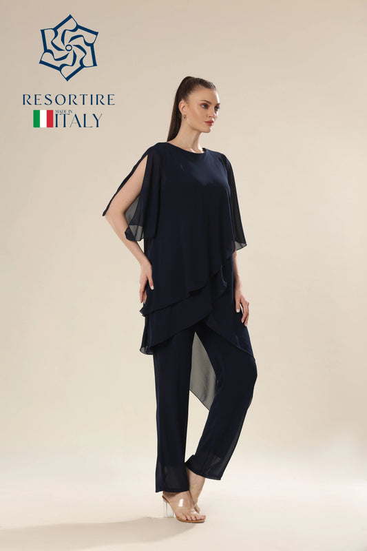 Set Of Translucent Tunic And Long Pants
