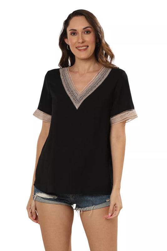 Monochrome Lace Affair Top