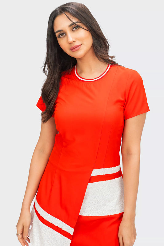 Red Royale Party Statement Dress