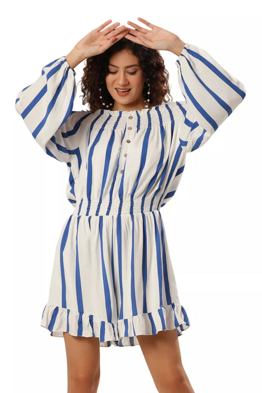 Sailors Delight Blue Stripe Romper