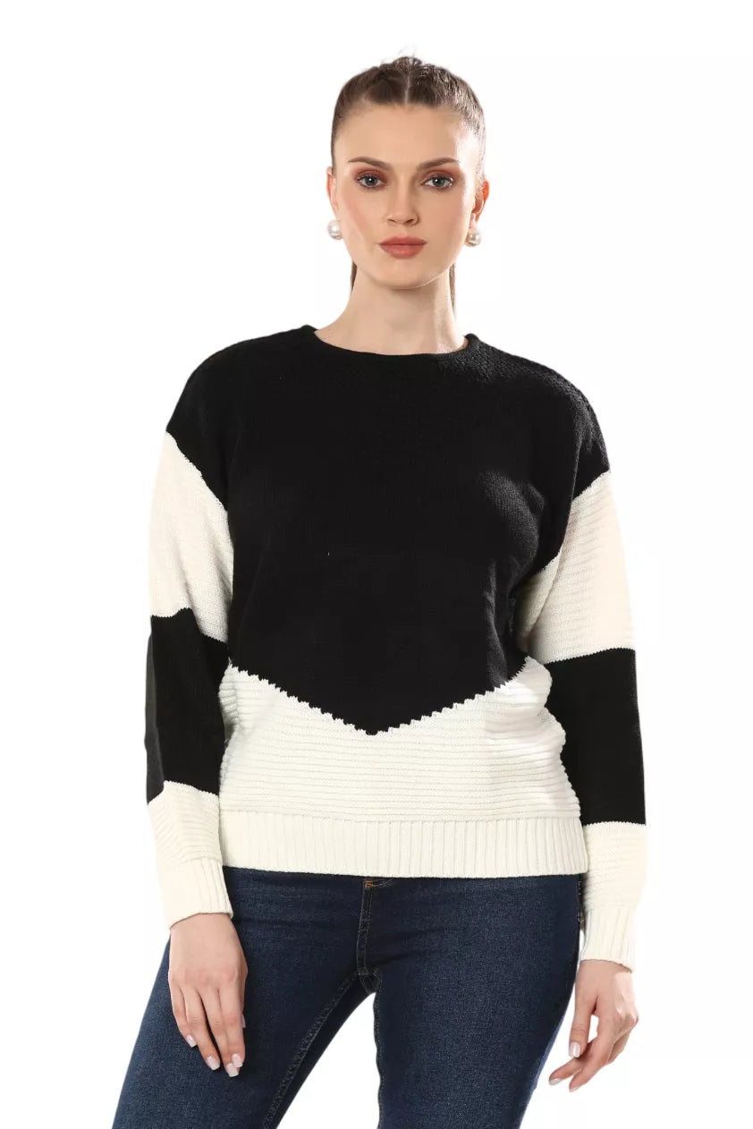 Sleek Noir Duo Pullover Bliss