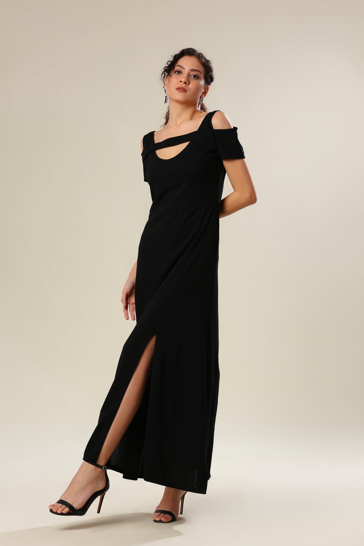 Fierce Femme Fatal Black Out Style Dress