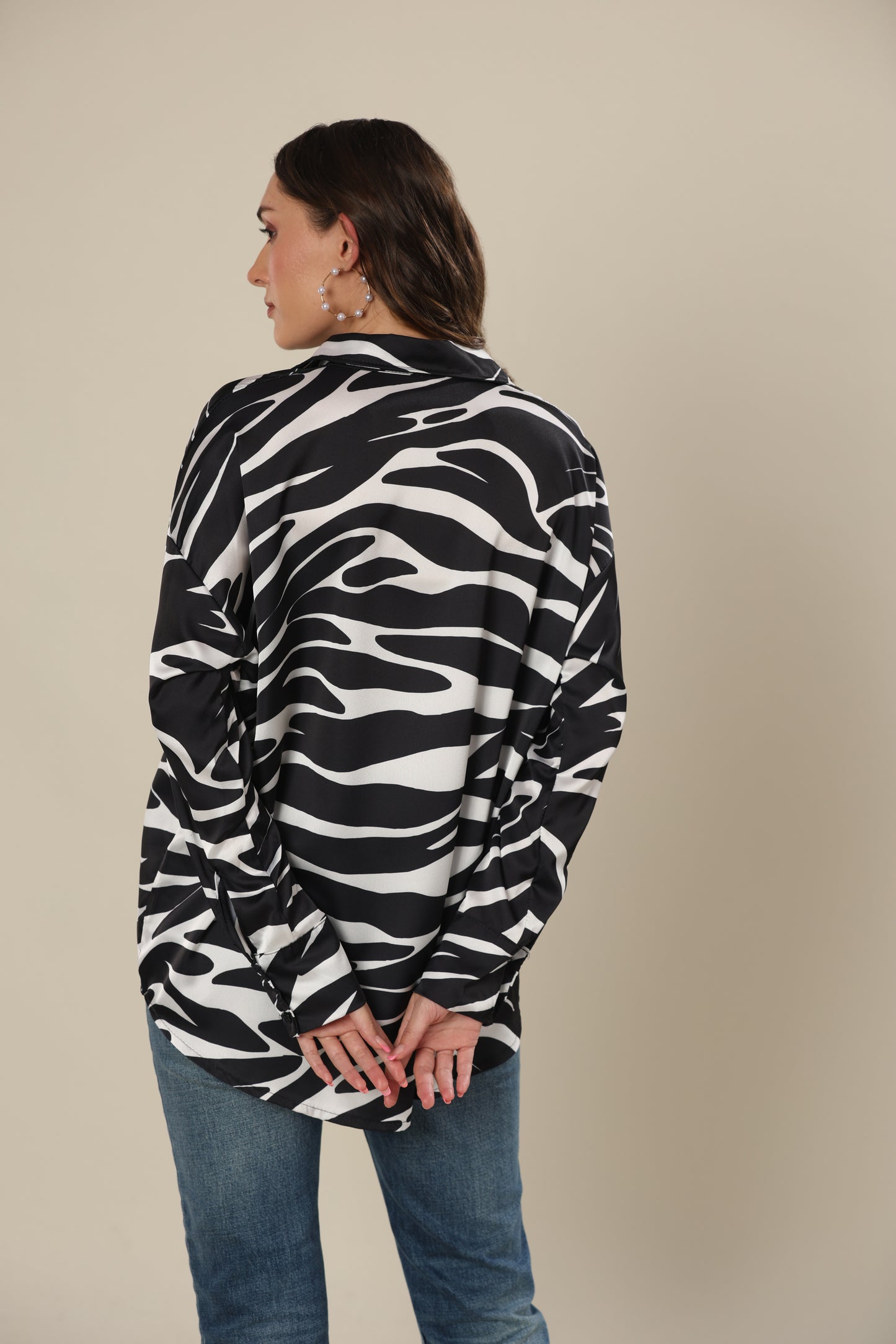 Monochrome Safari Print Shirt