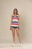 Striped Spectrum Chic Top