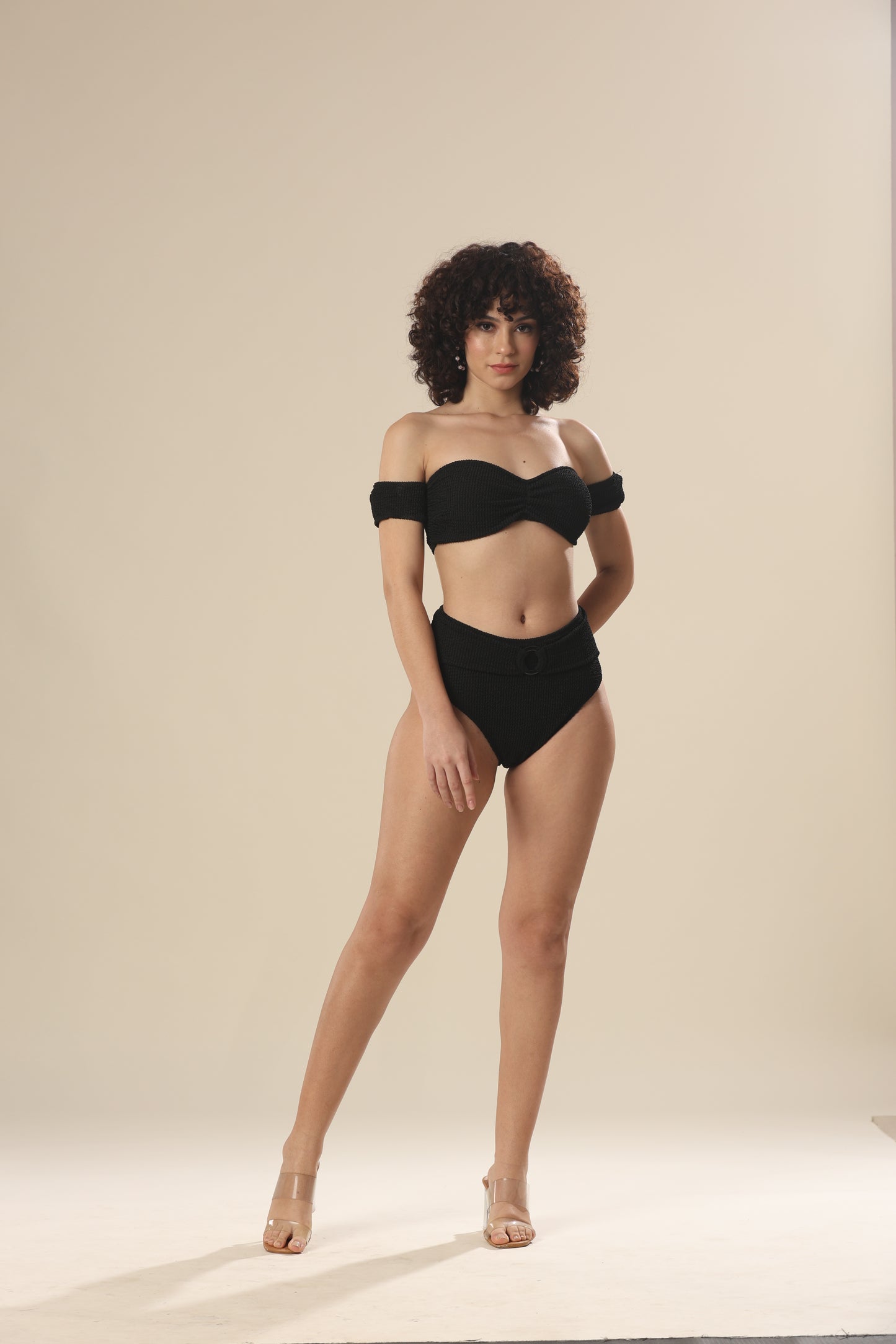 Bandeau Waves In Crinkle Delight Swim Wear