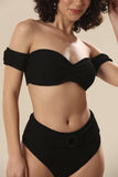 Bandeau Waves In Crinkle Delight Swim Wear
