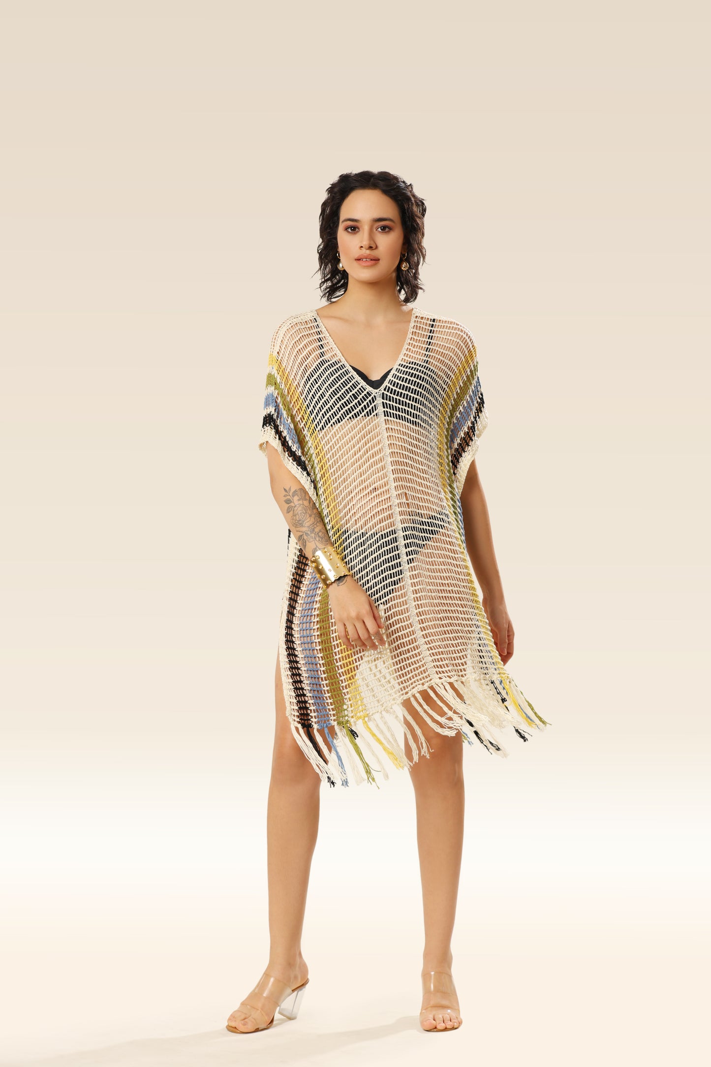 Sunny Threads Tassel Cover-Up