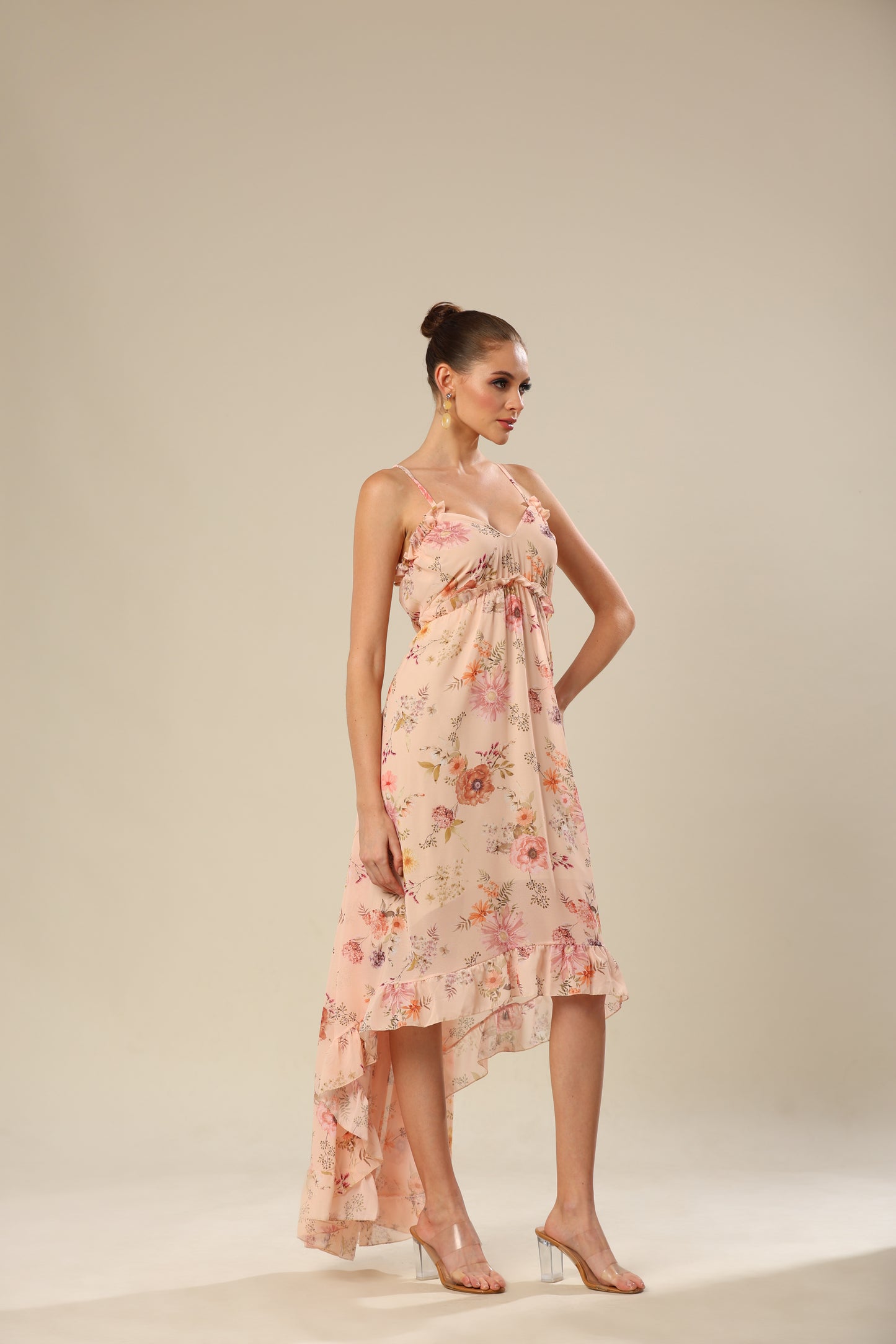 Subtle Splendor Spaghetti Strap Elegance Dress