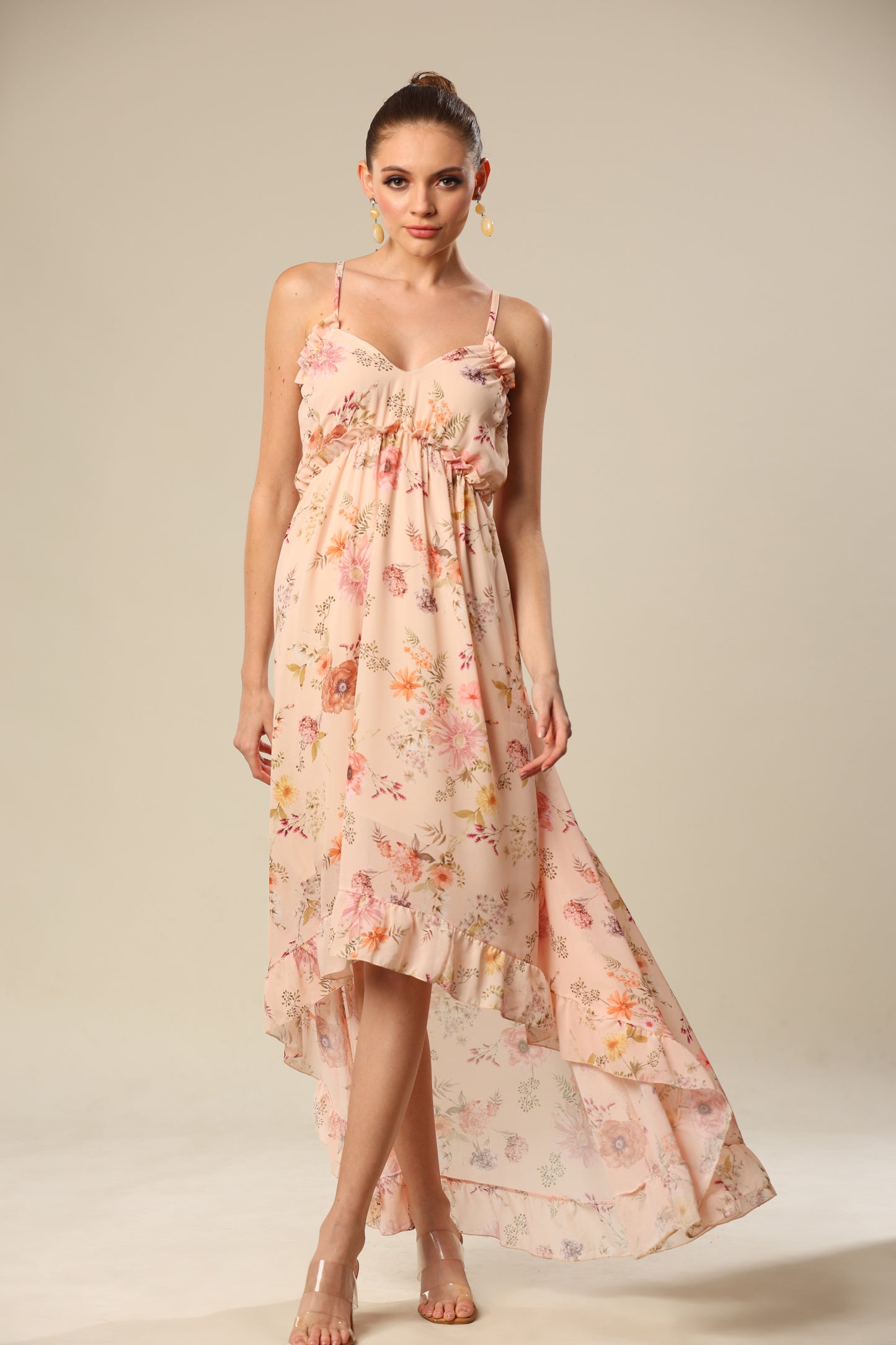Subtle Splendor Spaghetti Strap Elegance Dress