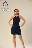 Ruffle Radiance Shoulder Affair Dress