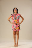 Petals & Pink Ruffle Delight Dress