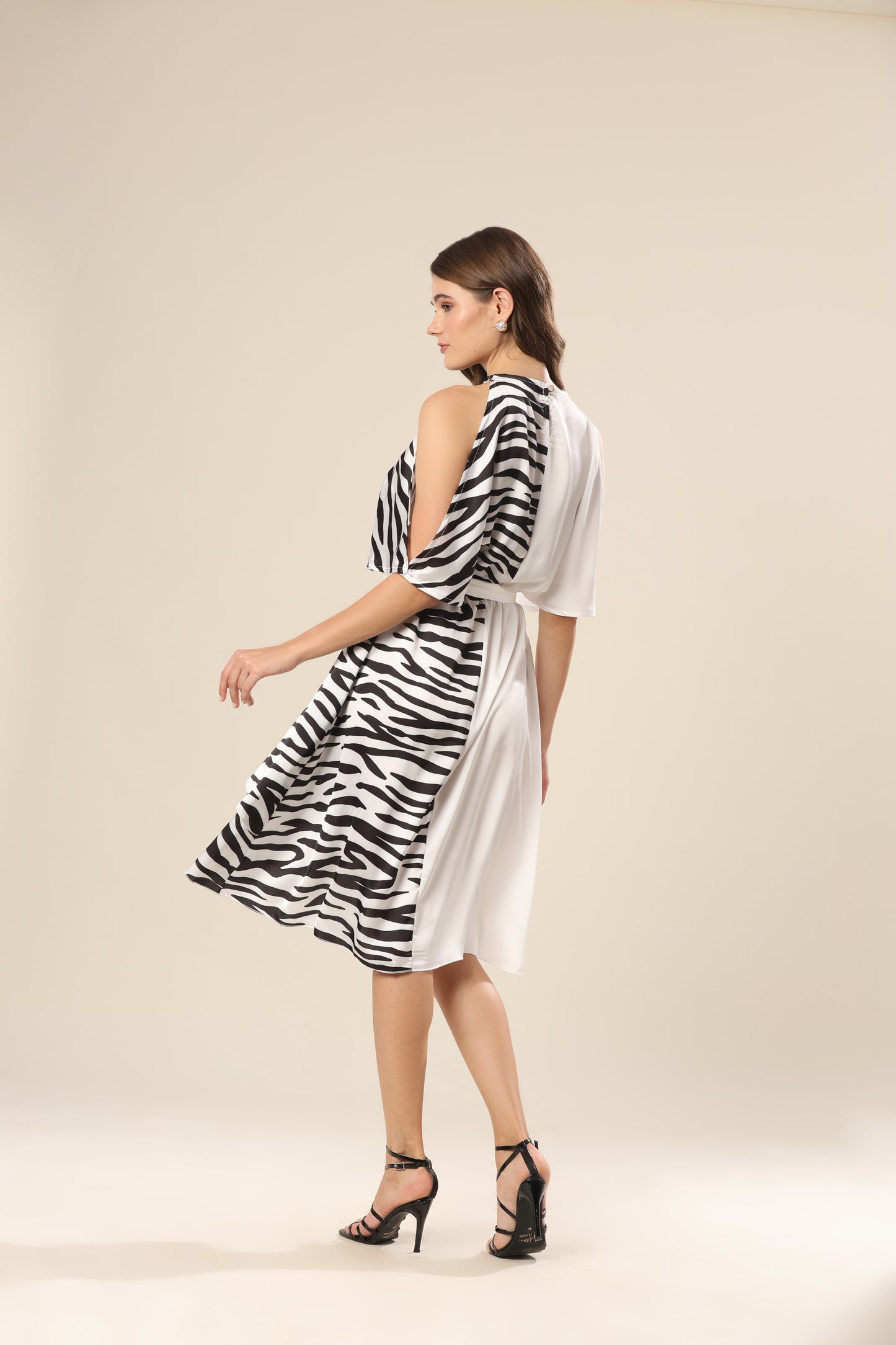 Satin Safari Fusion Dress - Resort Wear