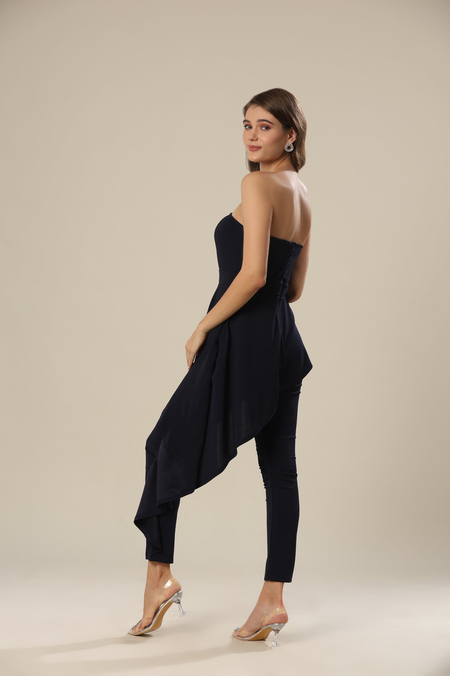 Modern Jumpsuit With Ruffle