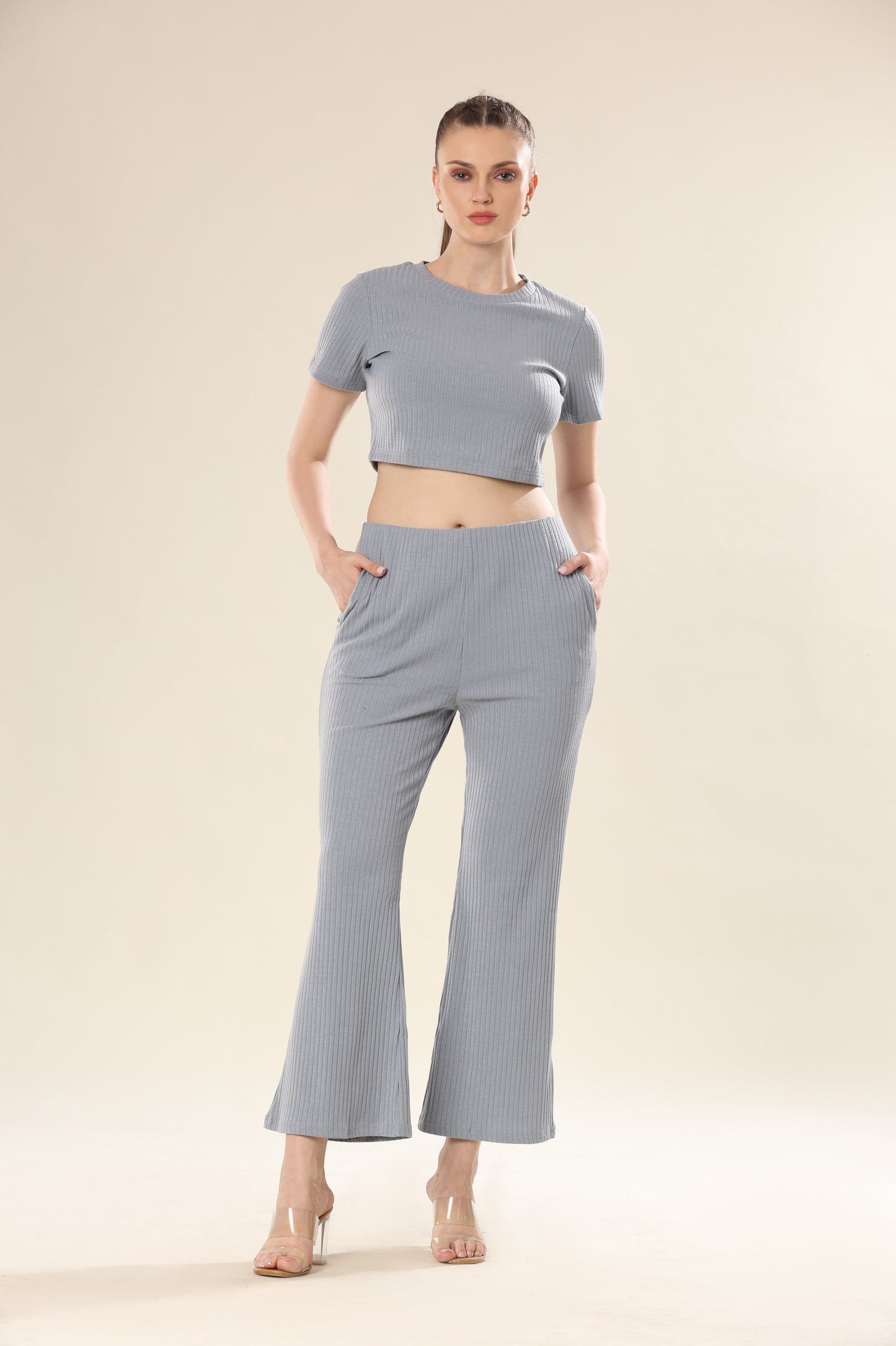 Gray Skyline Night Wear Chic