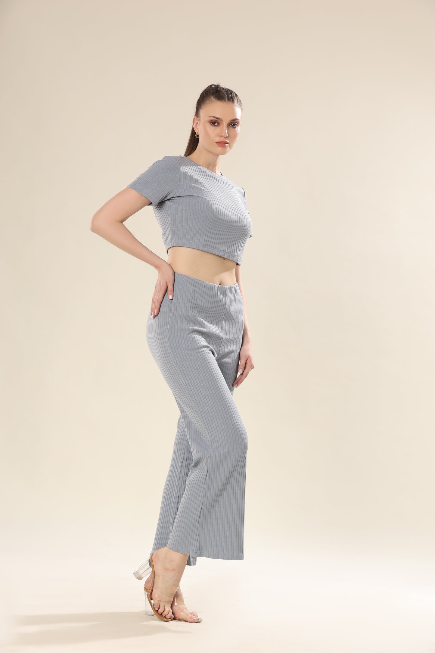 Gray Skyline Night Wear Chic