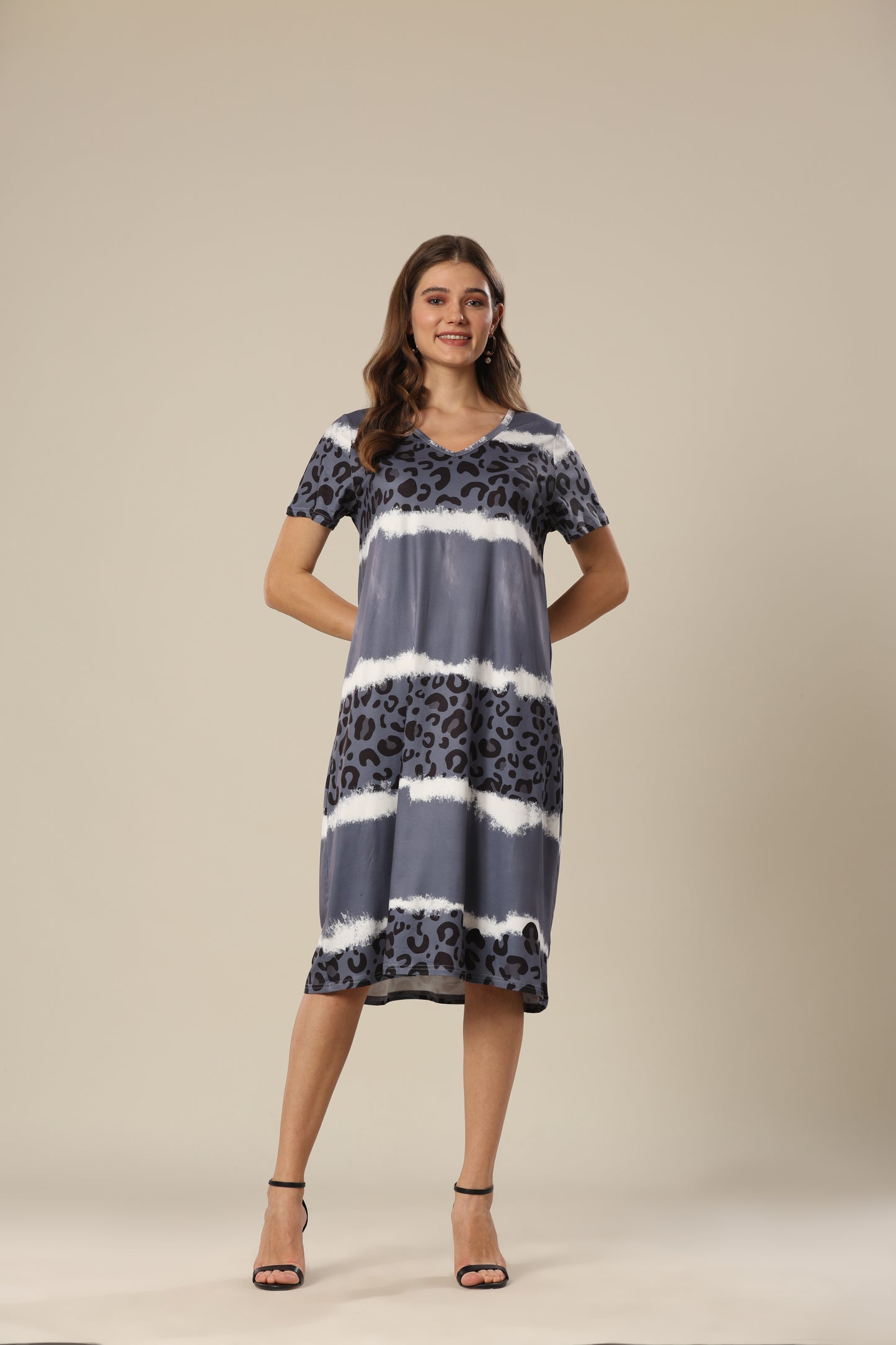 Cheetah Chic In Grey Tones Dress