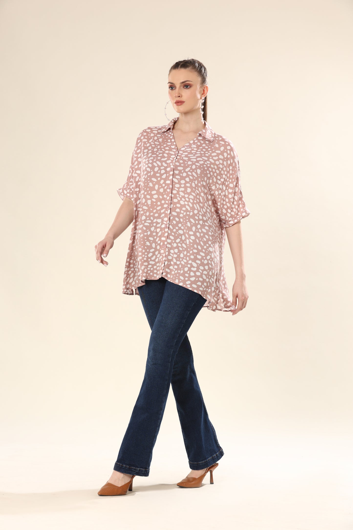 Cotton Candy Leopard Twit Chic Shirt