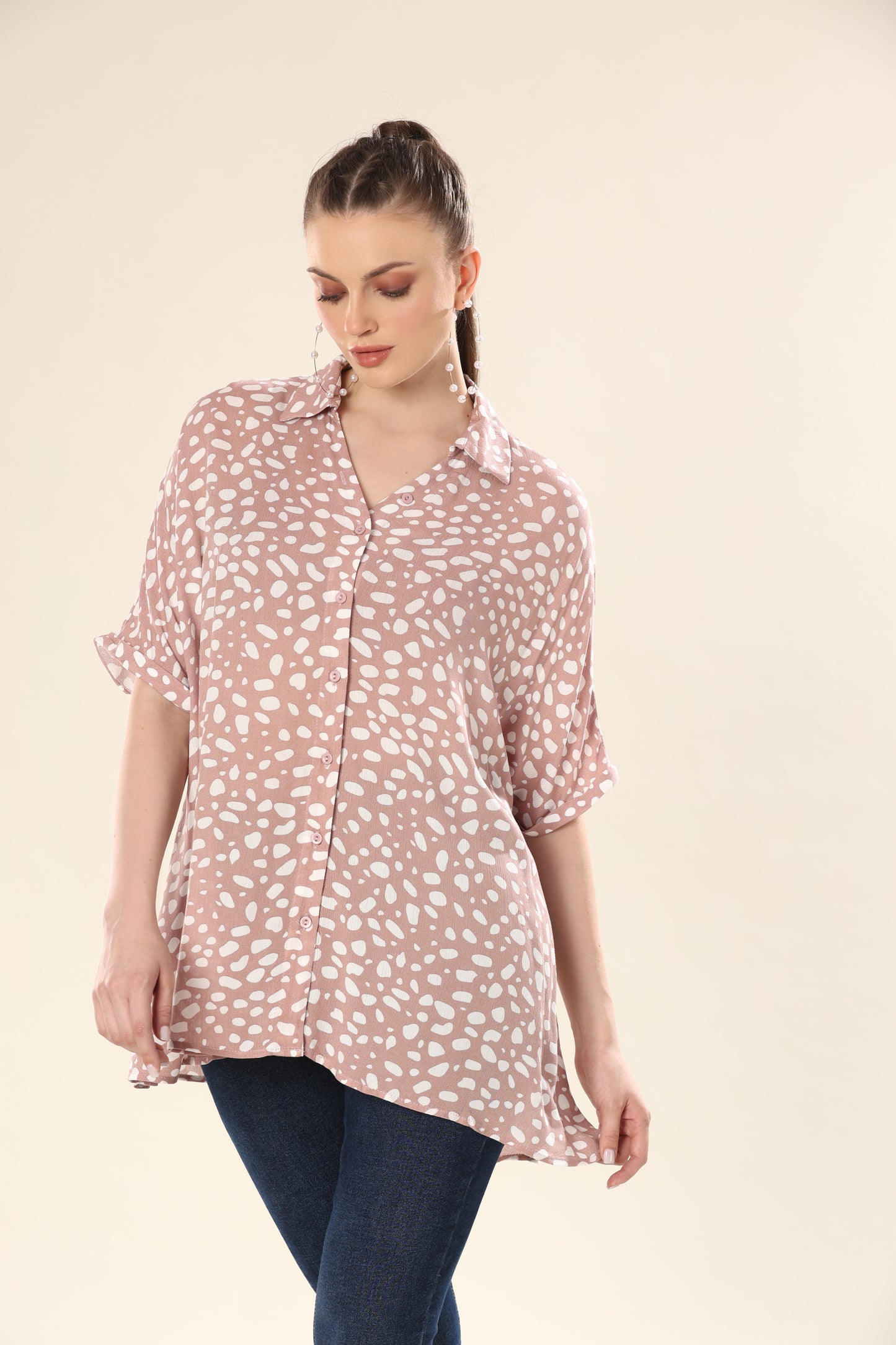 Cotton Candy Leopard Twit Chic Shirt