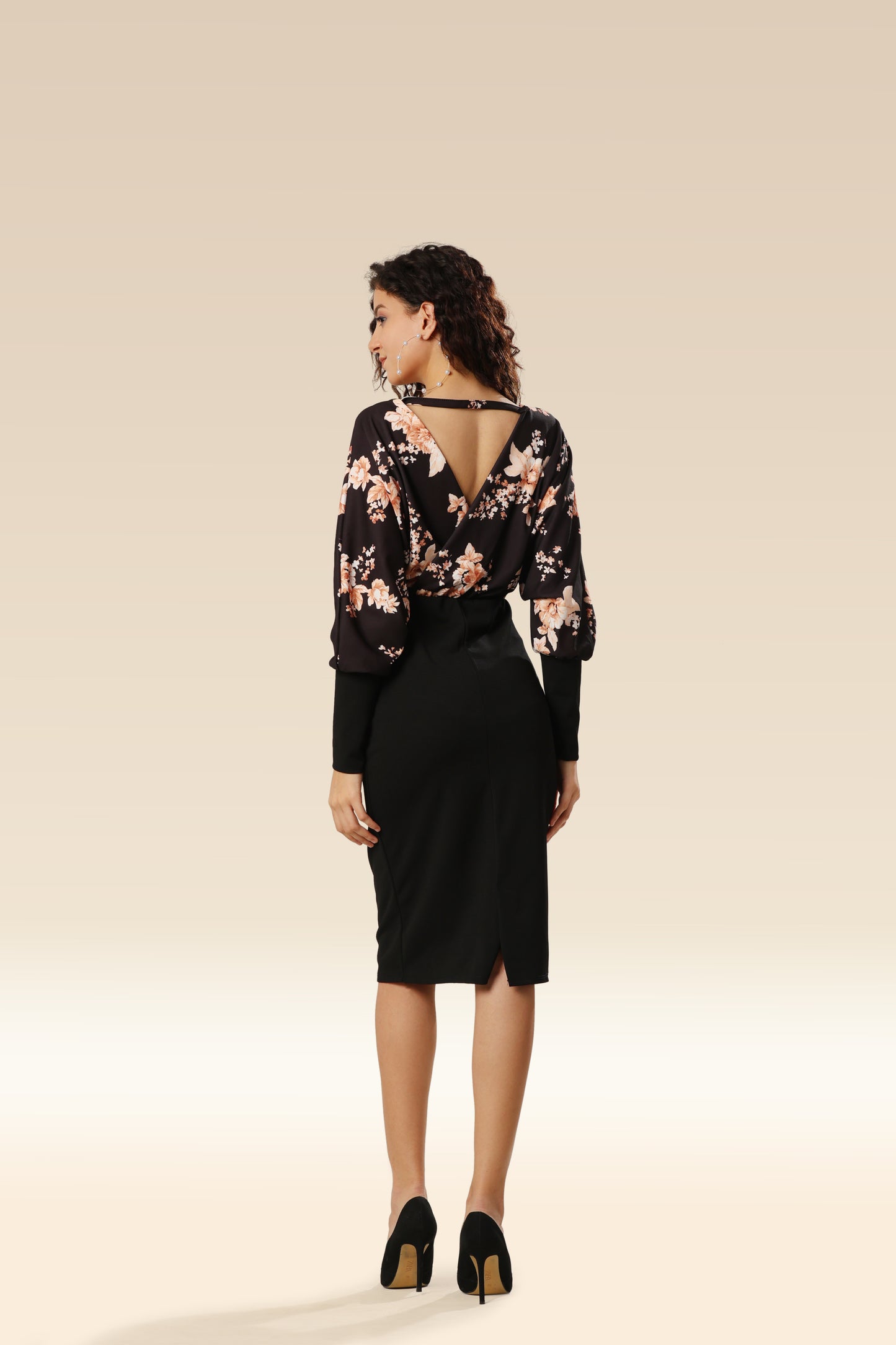 Bouquet Bloom Fitted Glam Dress