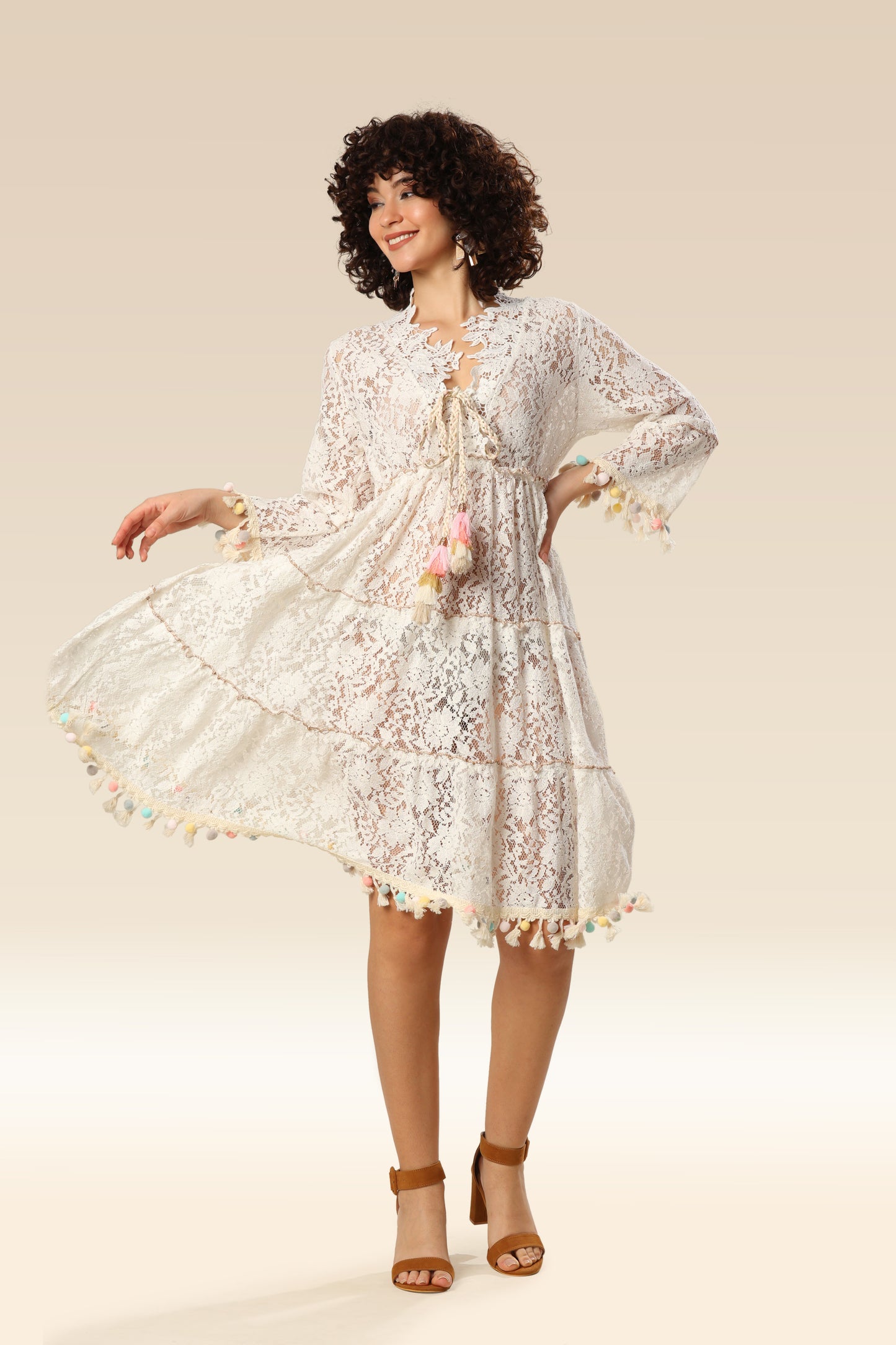 Sun-Kissed Lace Coastal Dream Dress