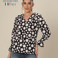 Contemporary Dots Compressed Sleeve Charm Top