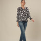 Contemporary Dots Compressed Sleeve Charm Top