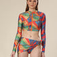 Tantalizing Tangerine Trio Bikini Set