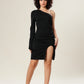 Black Swan Slit Chic Dress