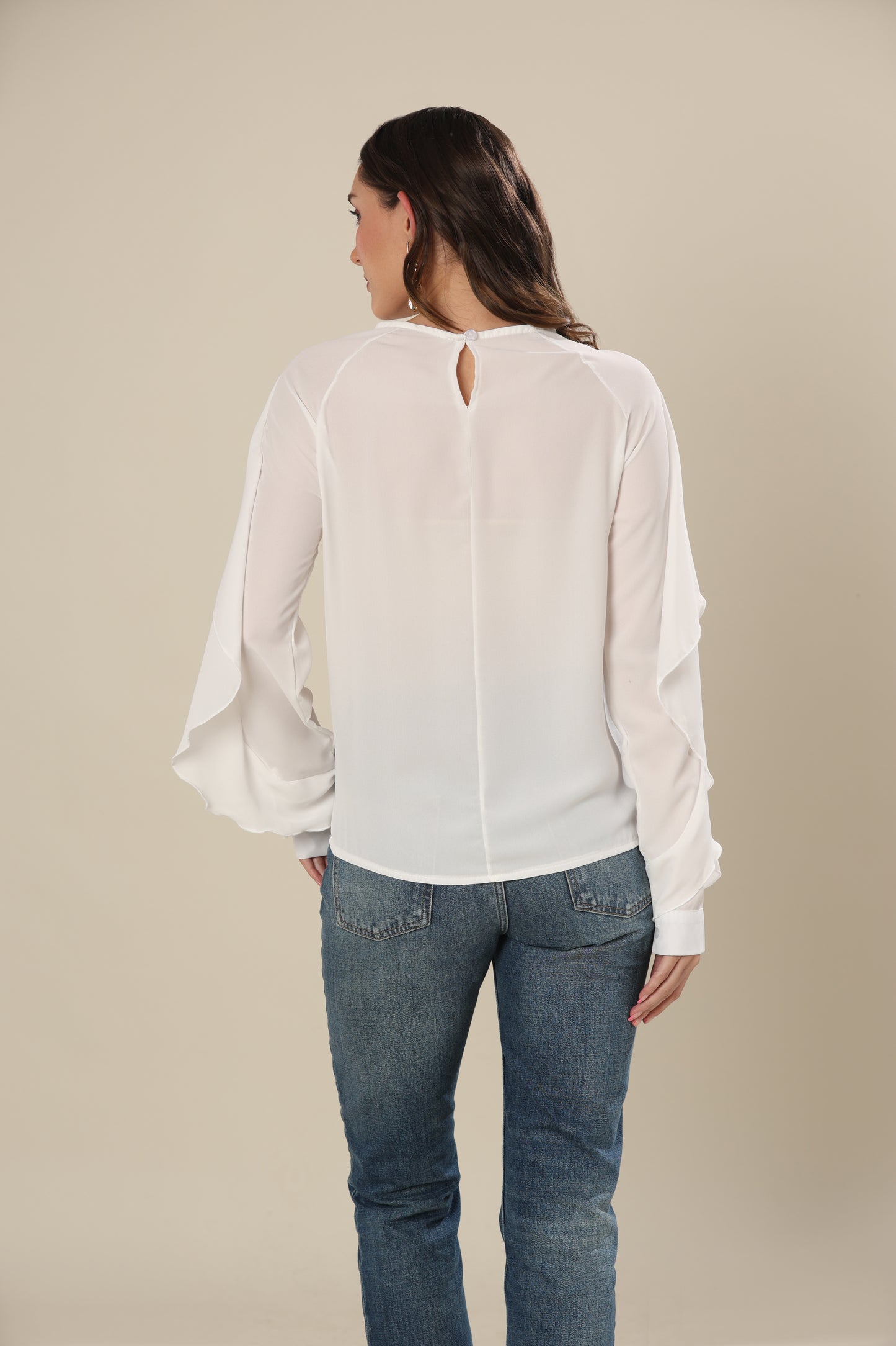 Pure White Comfort Flow Top