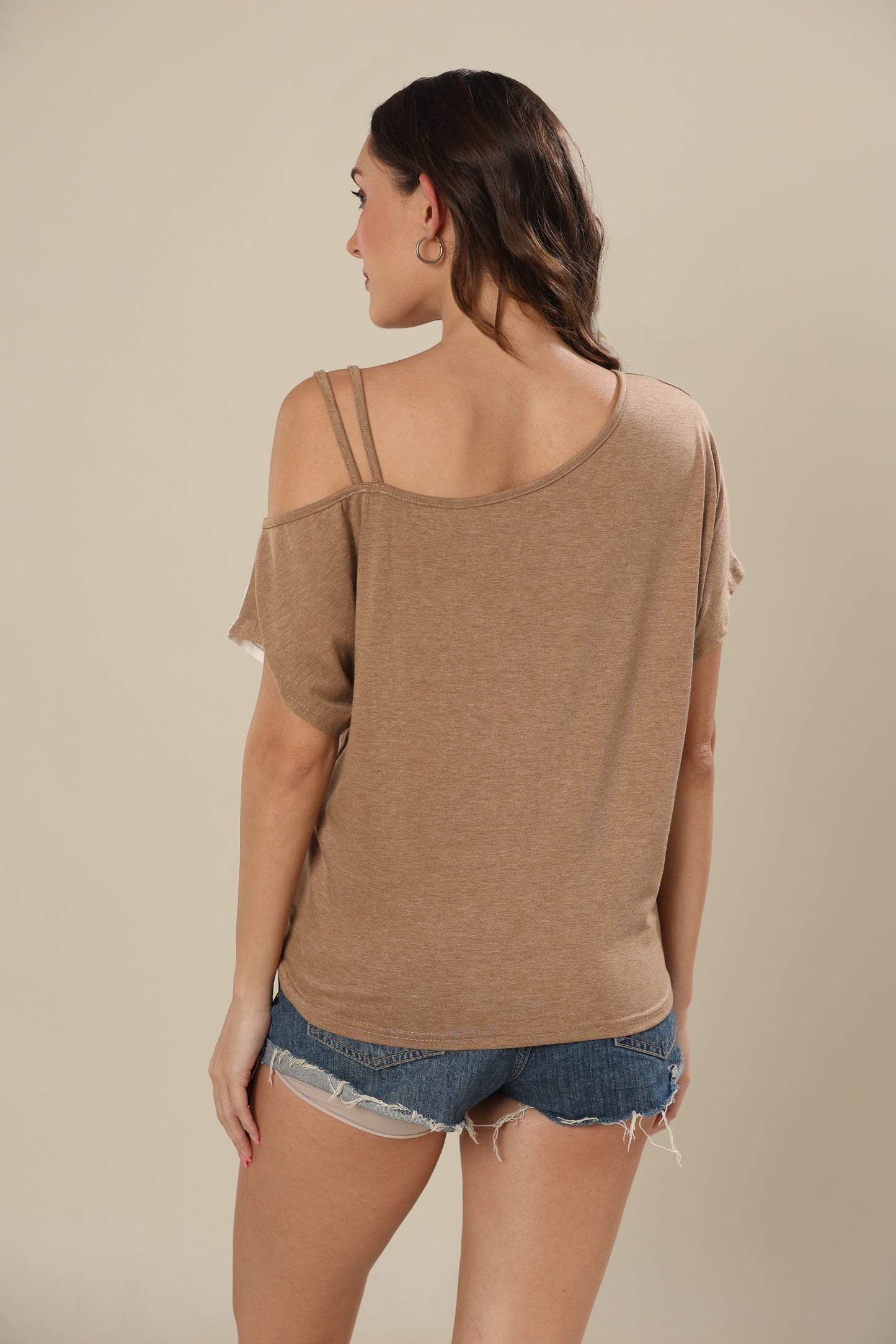 Daring Shoulder Twist Ensemble Top