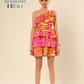 Zesty Zebra Pink Ruffle Temptation Dress