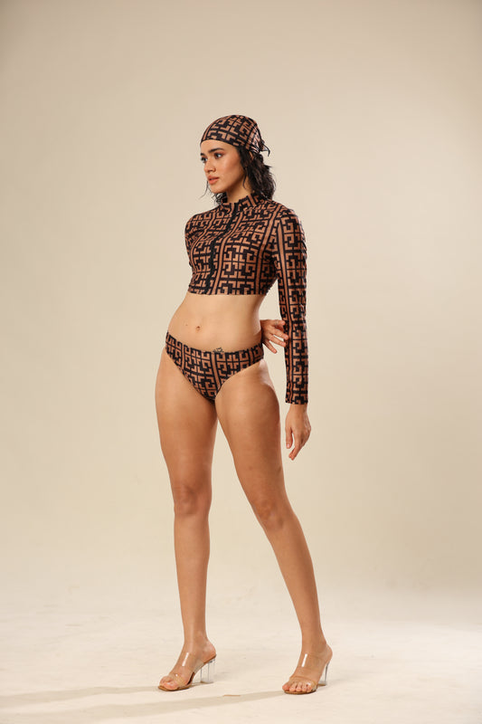 Cocoa Bomb Shell Bikini Set